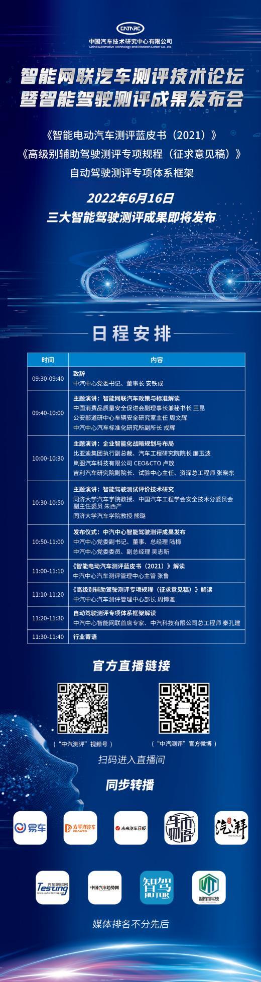 多项智能驾驶测评成果即将发布 点击查看会议日程